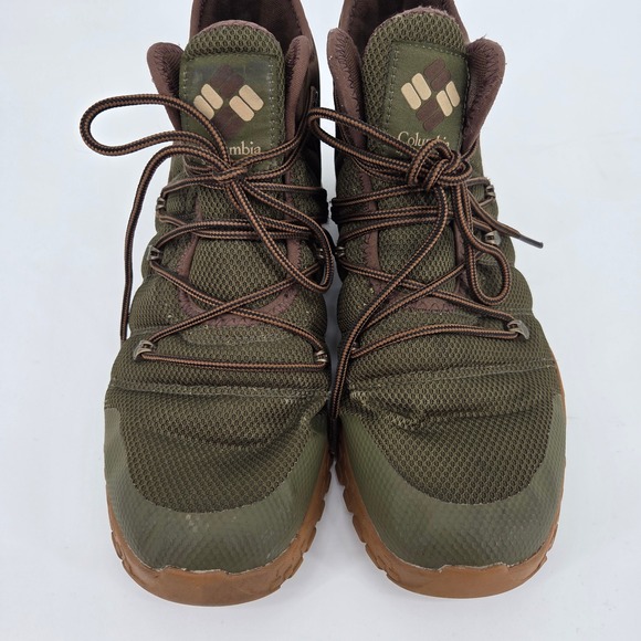 Columbia Fairbanks 503 Waterproof Mens Hiking Trail Shoes Boots Olive Brown 11.5